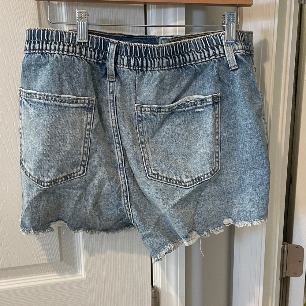 Aerie Blue Jean Shorts - Picture 2 of 3